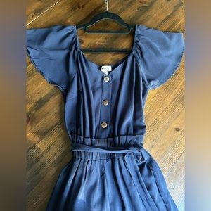 Monteau Brand Navy Blue Pants Romper Size S